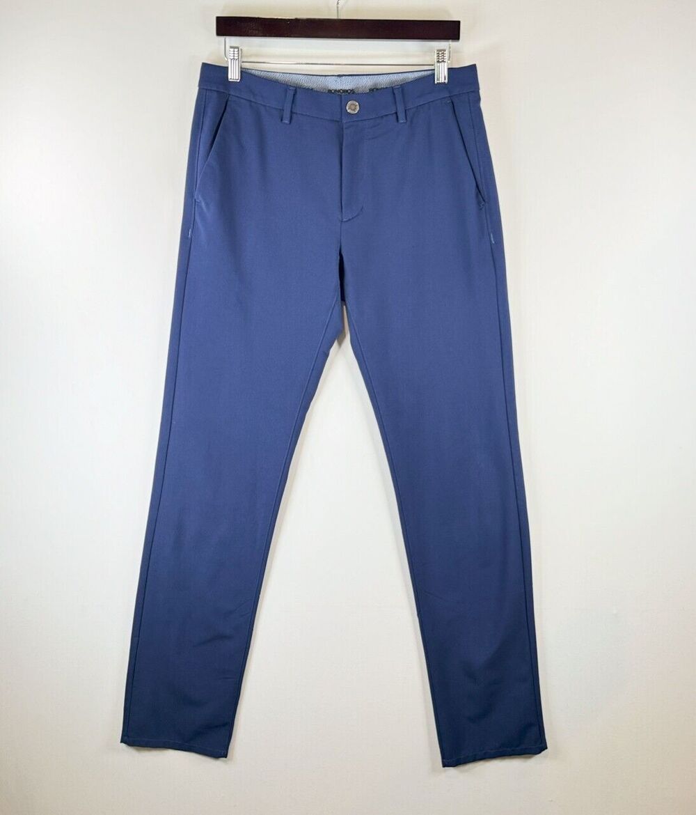 Bonobos Golf Mens Pants Blue Chino Slim Fit Straight Performance Stretch 32x34